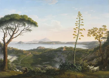 Veduta del Golfo di Pozzuoli da Solfatara